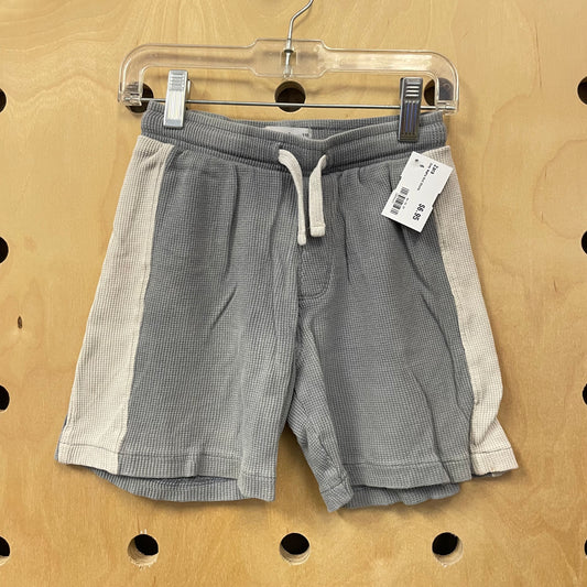 Grey Waffle Knit Shorts
