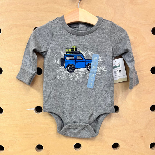 Grey Embroidered Jeep Bodysuit NEW!