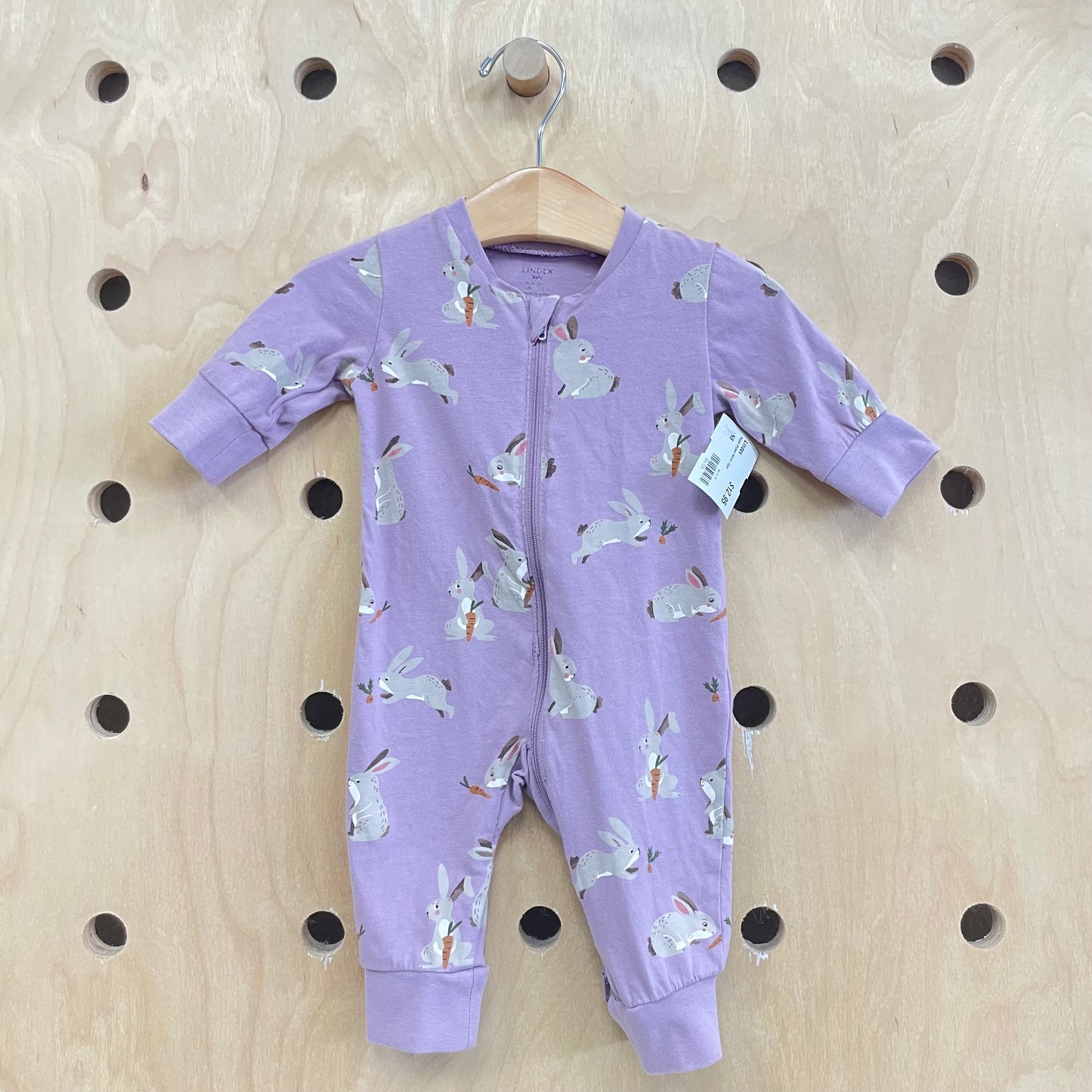 Purple Organic Bunny Zippy