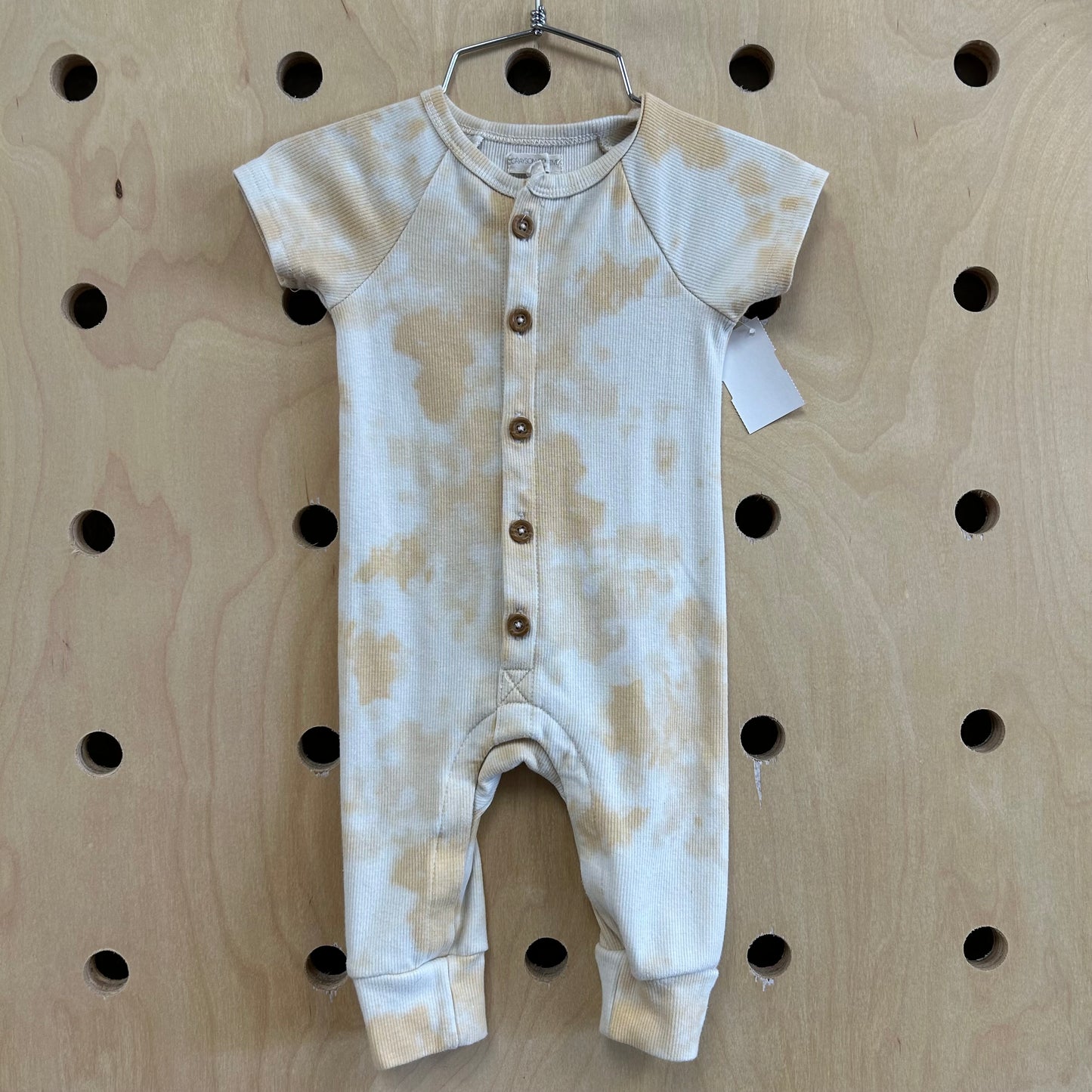 Yellow Tie Dye Romper