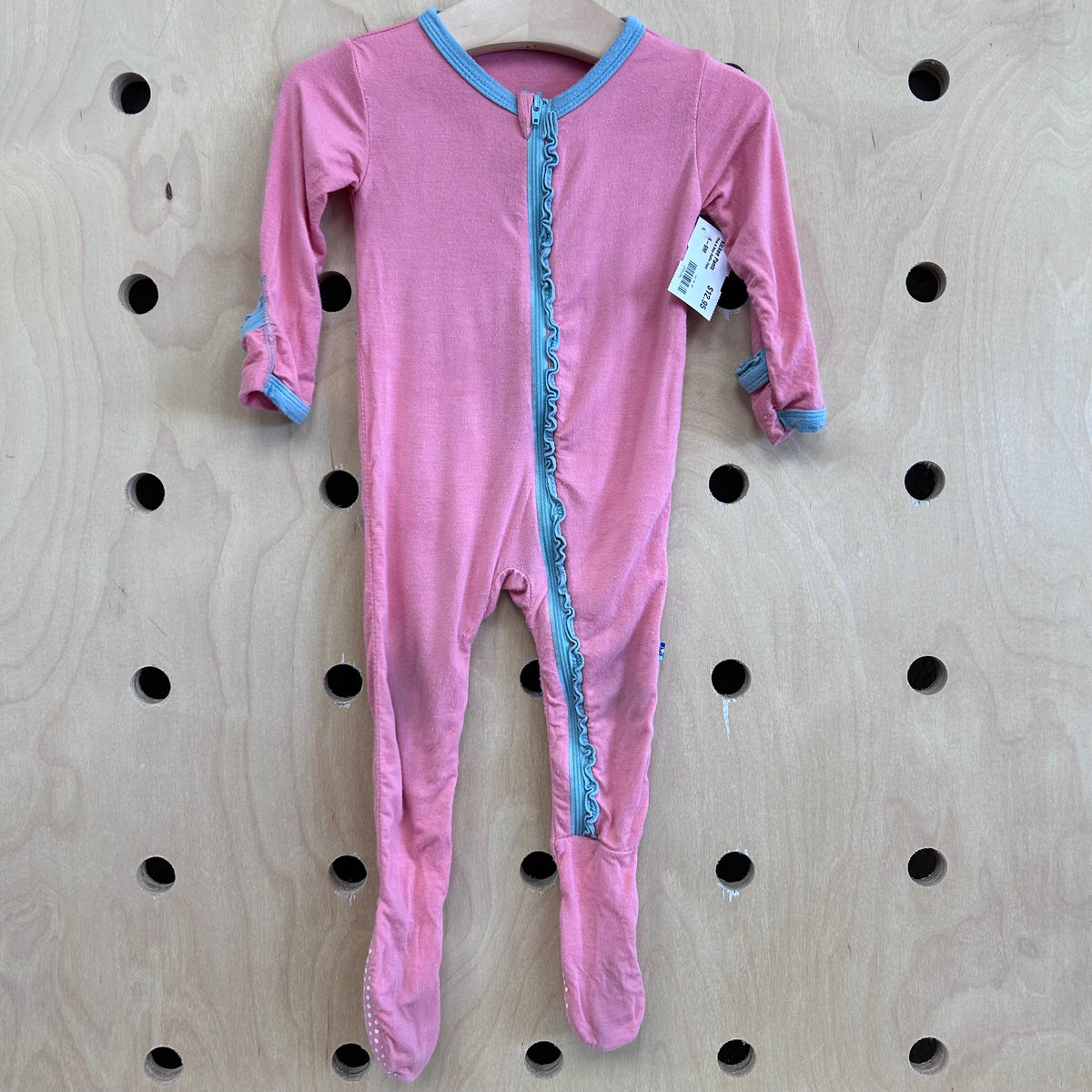 Pink & Blue Ruffle Zippy