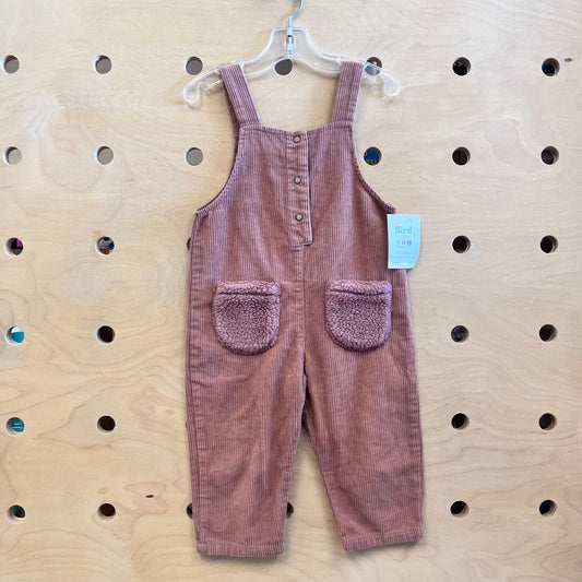 Brown Fuzzy Pocket Romper