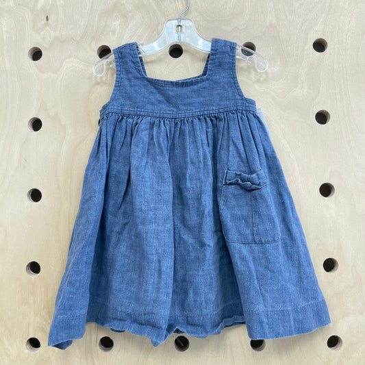 Blue Linen Dress