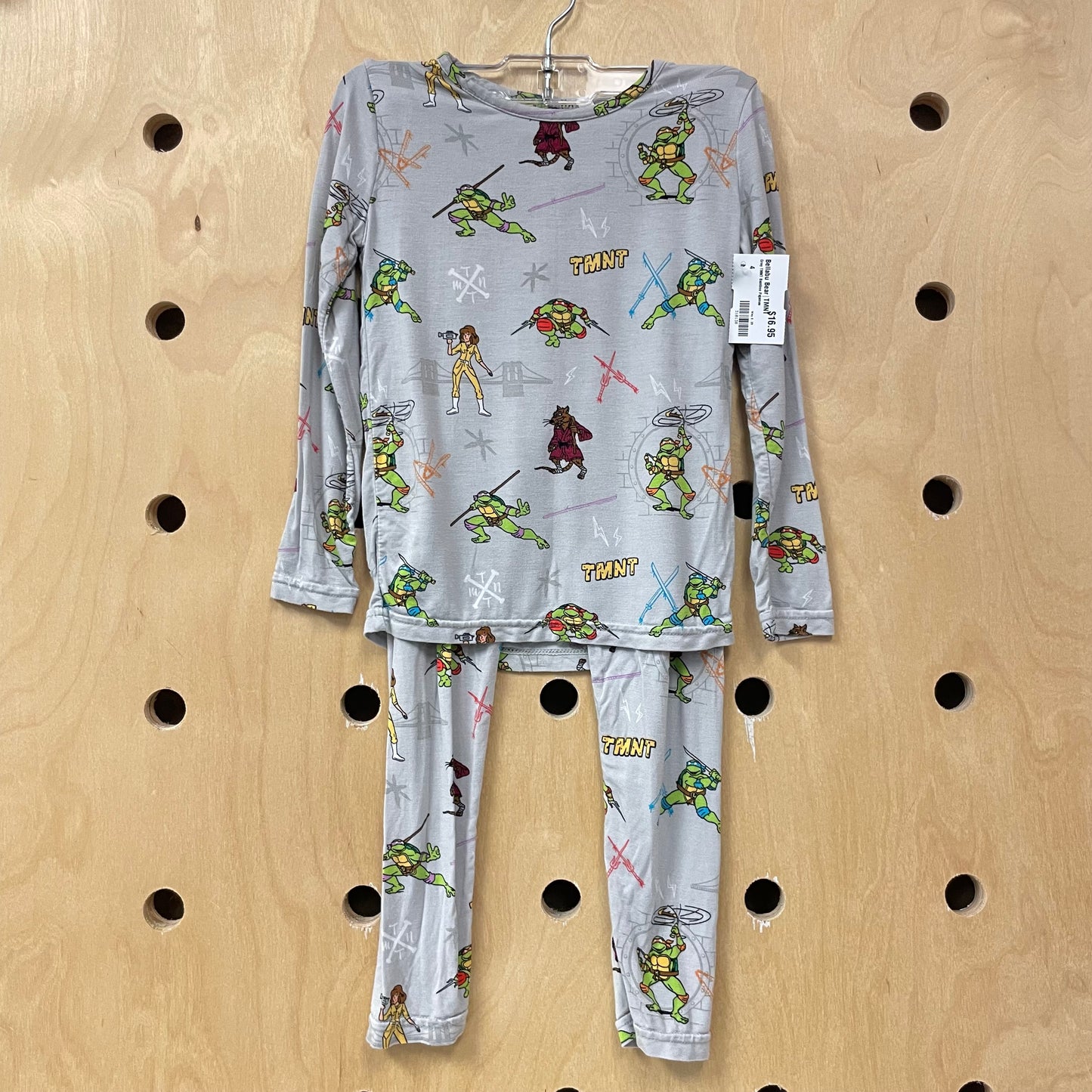 Grey TMNT Bamboo Pajamas