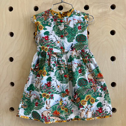 Reversible Sunflower & Bunny Dress