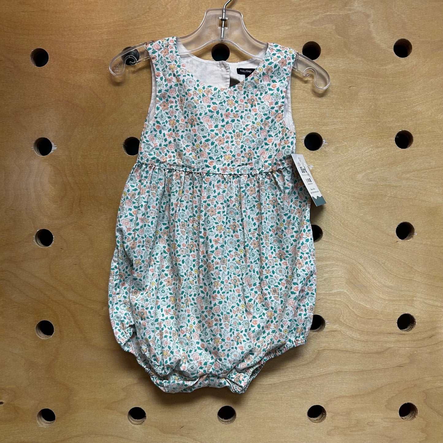 White/Pastels Floral Romper
