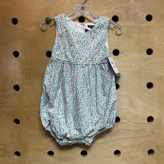 White/Pastels Floral Romper