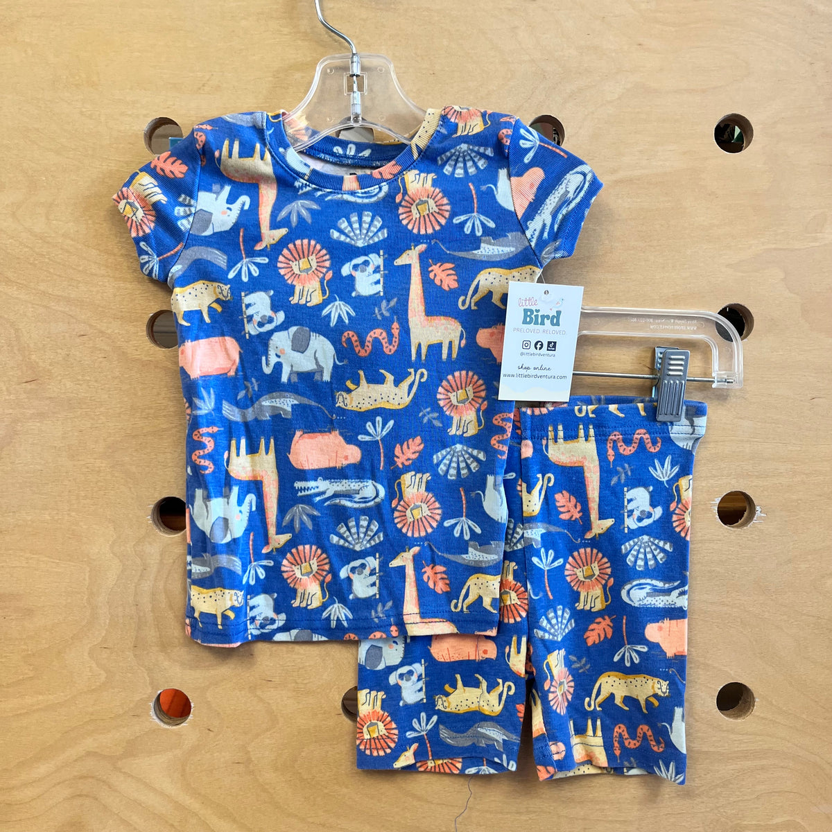 Blue Safari Animals Pajamas
