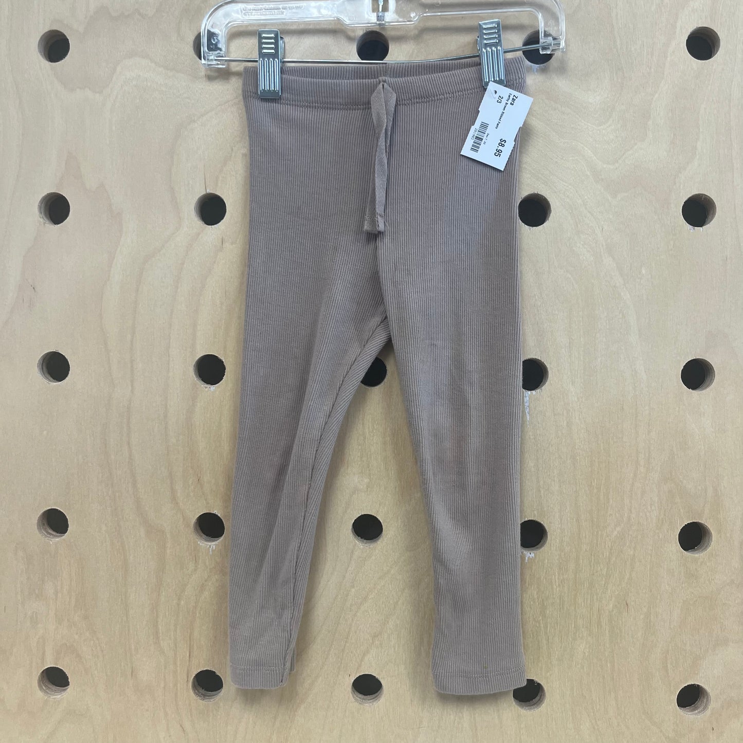 Earthy Brown Ribbed Pants