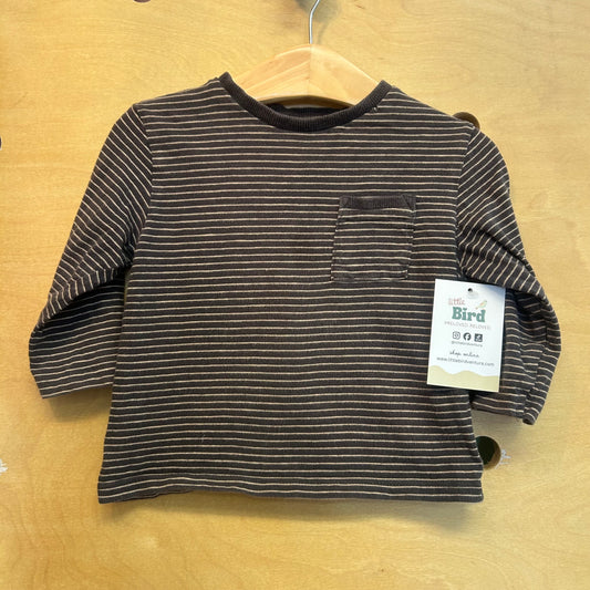 Brown Striped Tee