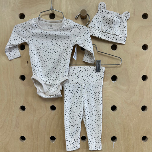 Wh Speckled Organic 3pc. Set