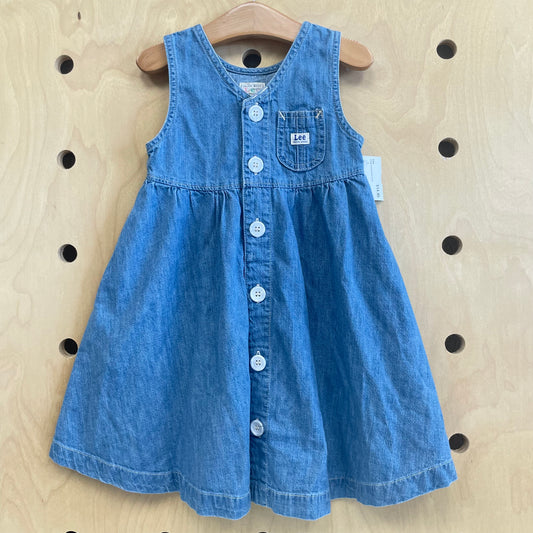 Vintage Denim Button Dress