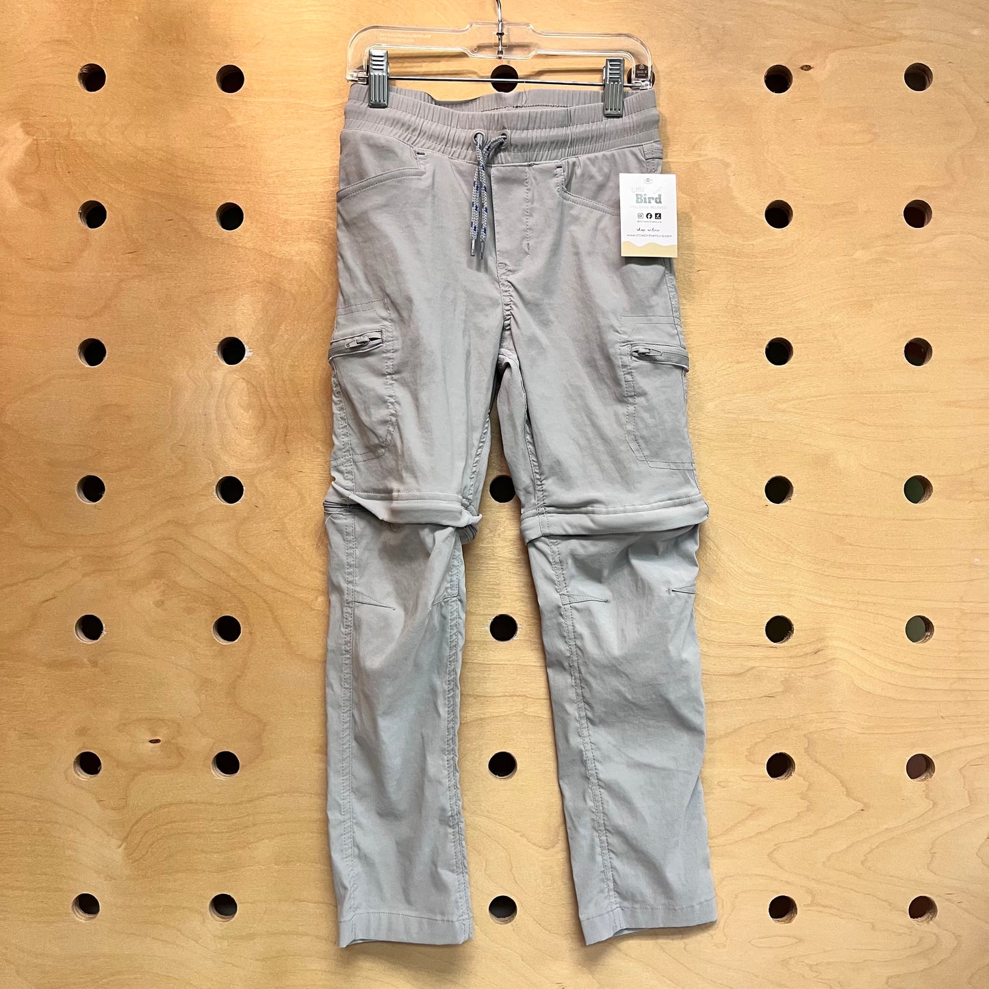 Grey Drawstring Convertible Pants