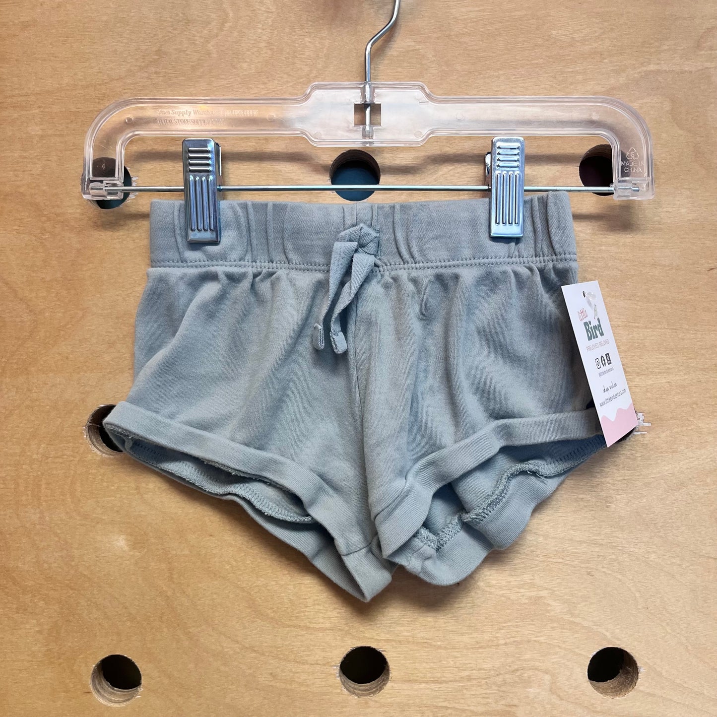Organic Seafoam Shortie Shorts