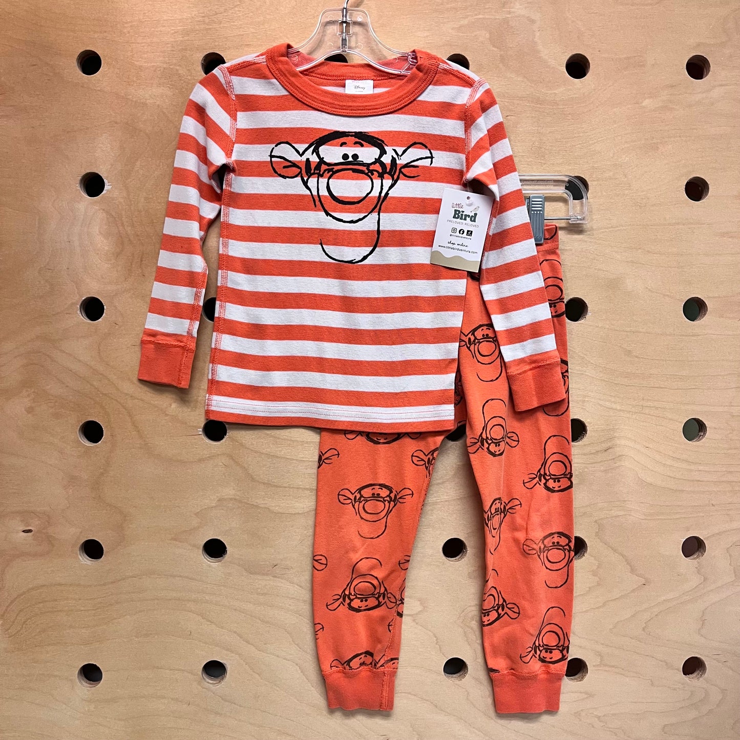 Organic Orange/White Tigger Pajamas