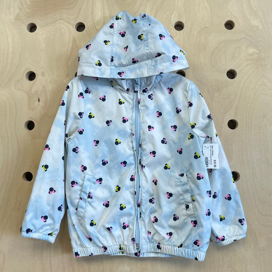 Blue + White Tie Dye Minnie Windbreaker