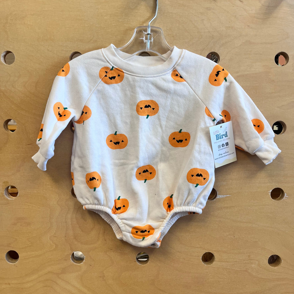 Cream Pumpkin Romper