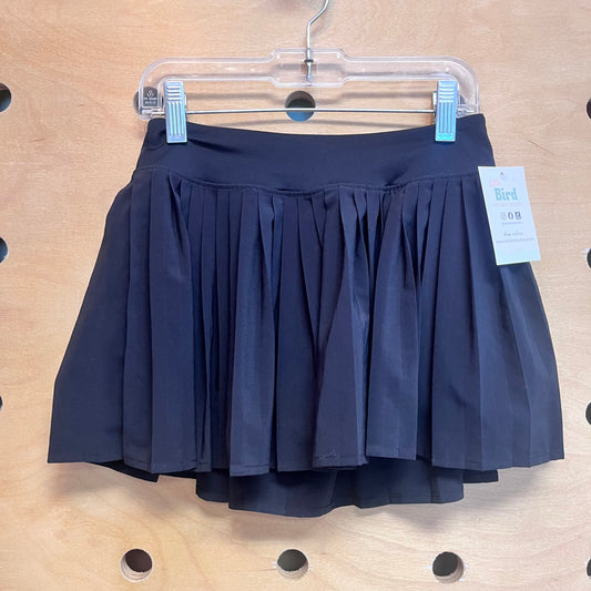 Black Athletic Pleaded Skort
