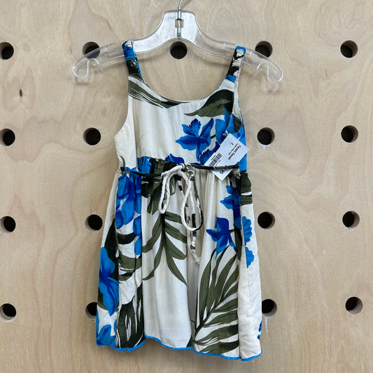 Cream & Blue Tank
