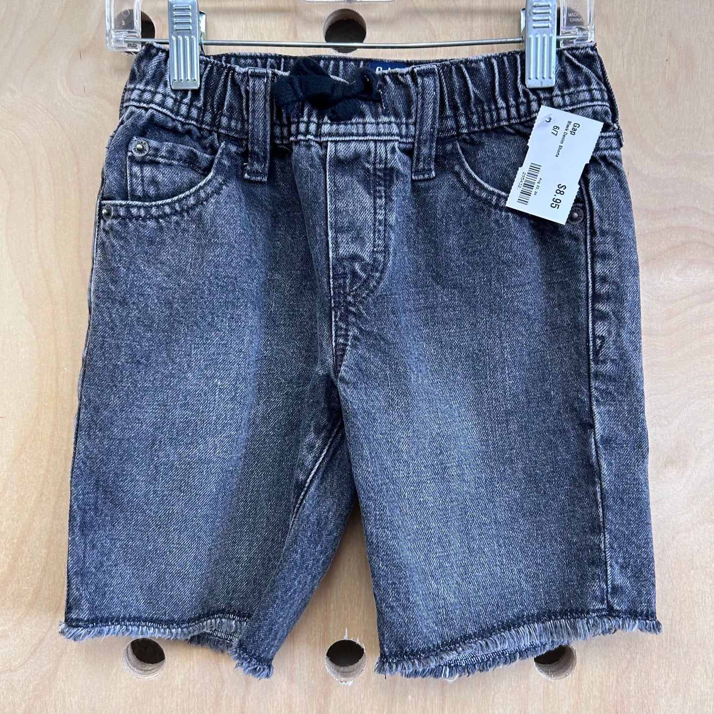 Black Denim Shorts