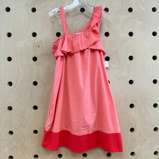 Coral & Red Dress