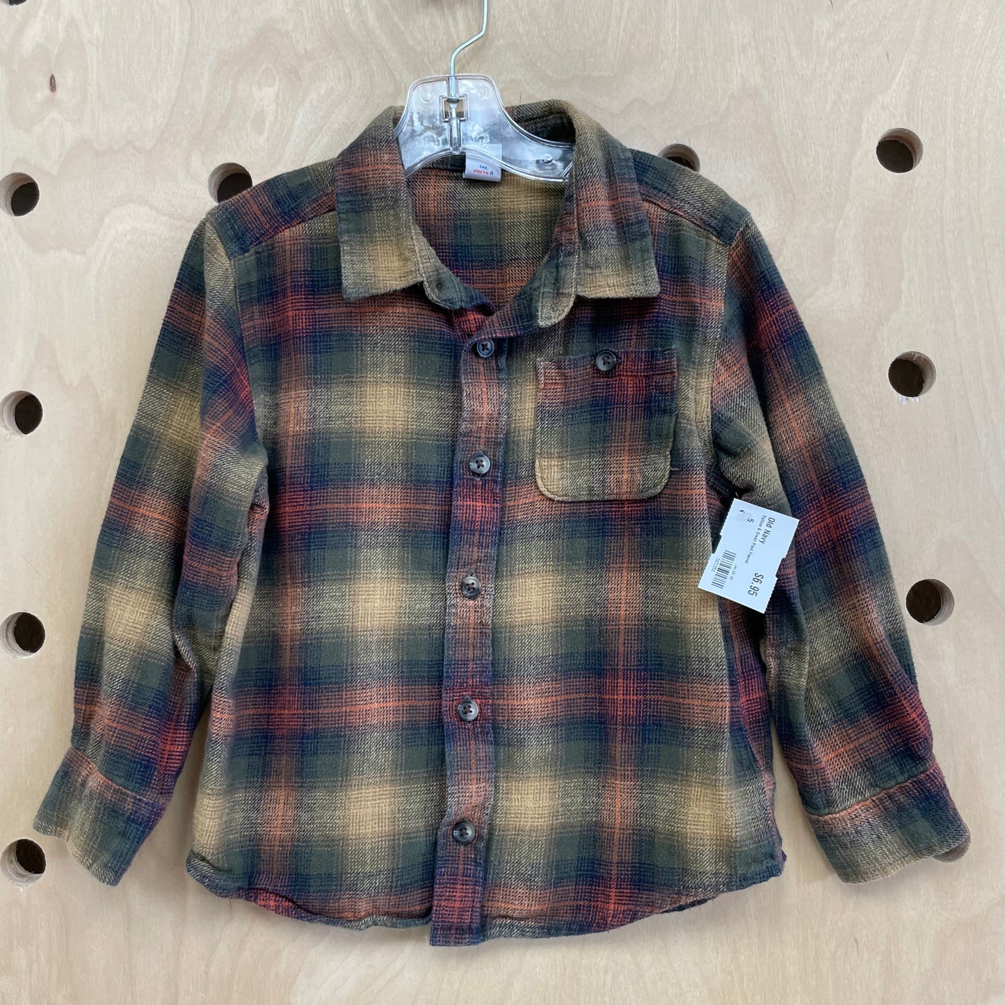 Yellow & Green Plaid Flannel