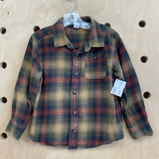 Yellow & Green Plaid Flannel