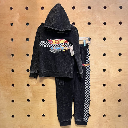 Black Hot Wheels Hoodie/Joggers
