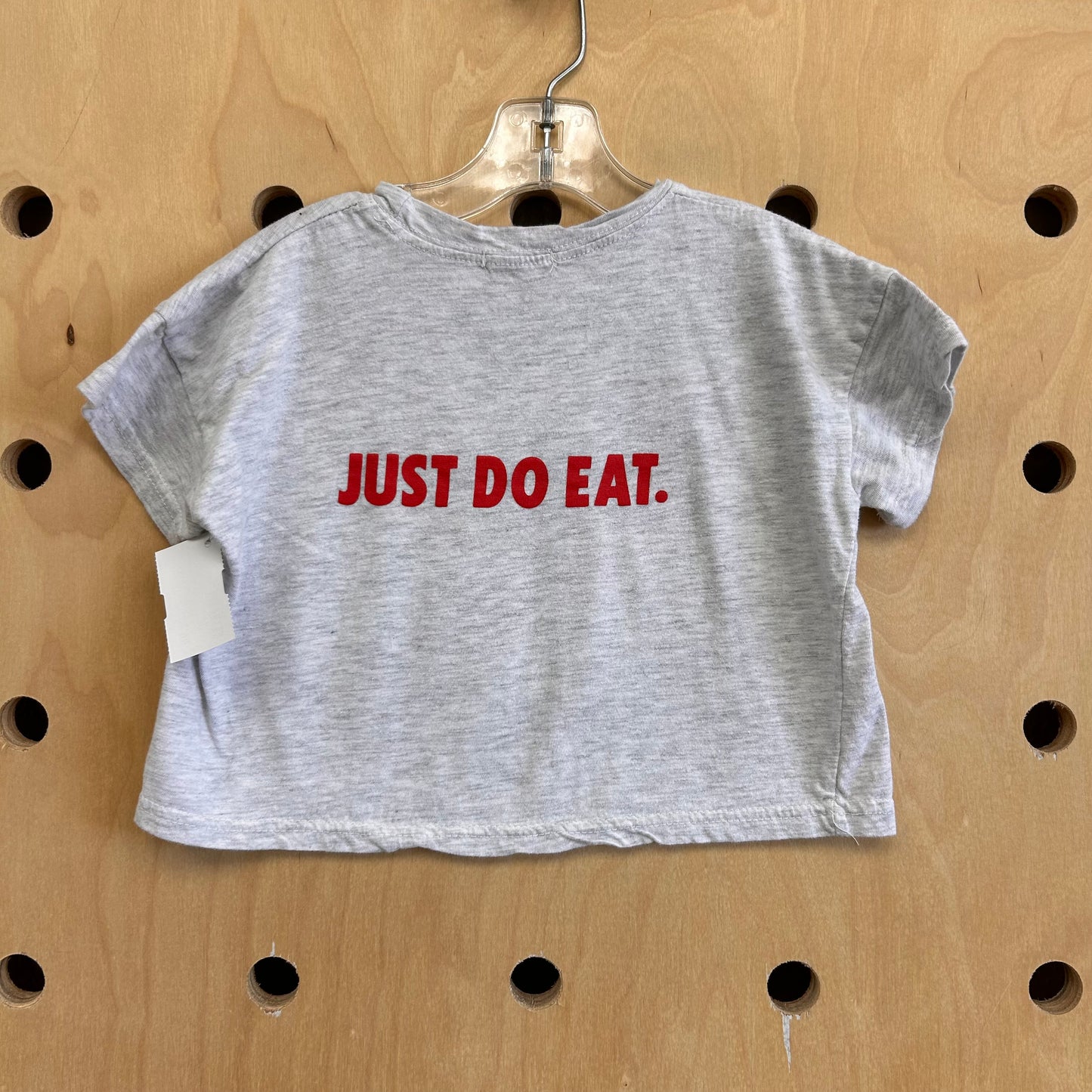 Grey In N Out Crop Tee