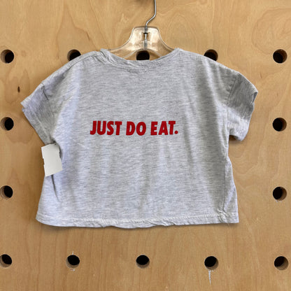 Grey In N Out Crop Tee