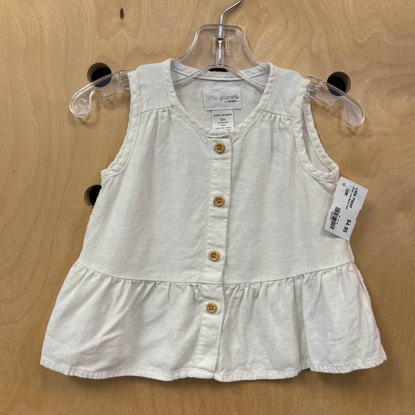 White Linen Blend Tank