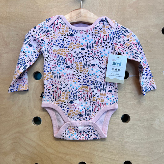 Pink Floral/Rainbows Bodysuit