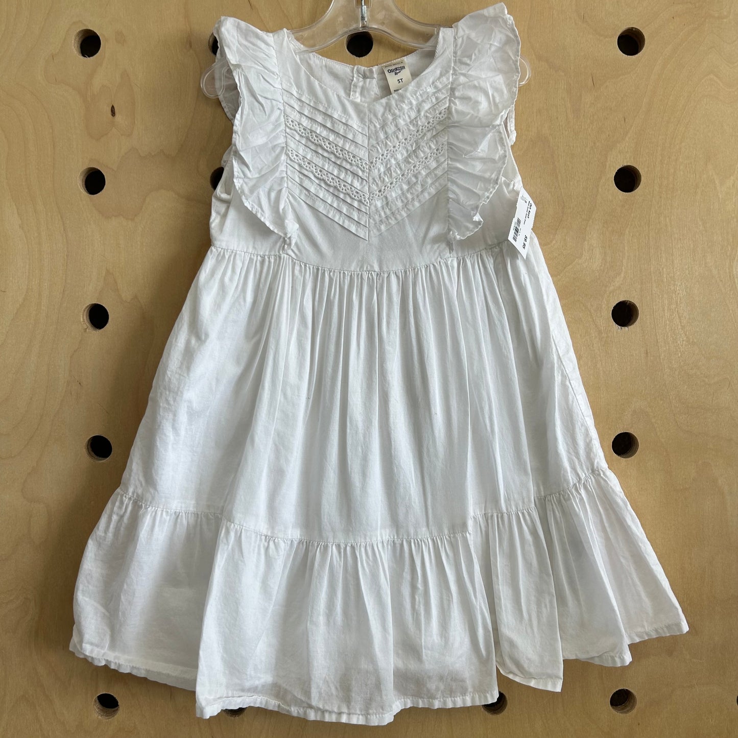 White Eyelet Detail Dress