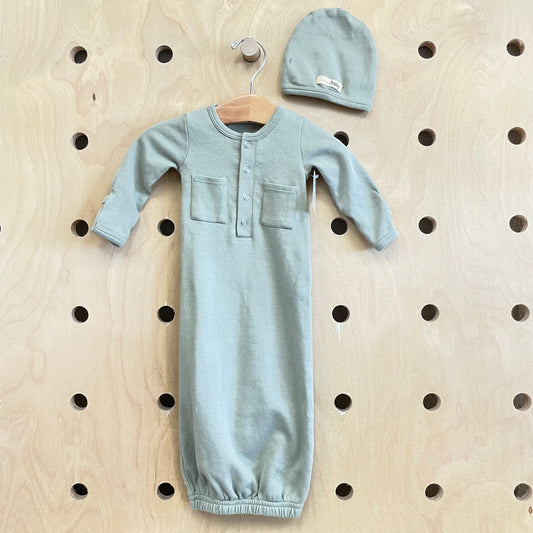 Green Organic Sleep Sack & Hat
