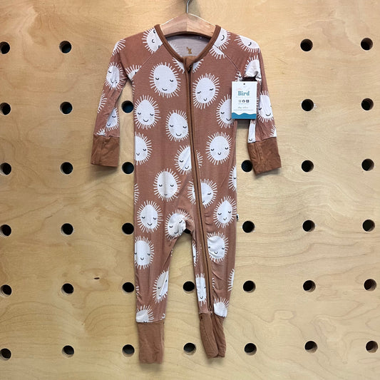 Bamboo Brown/White Suns Zippy