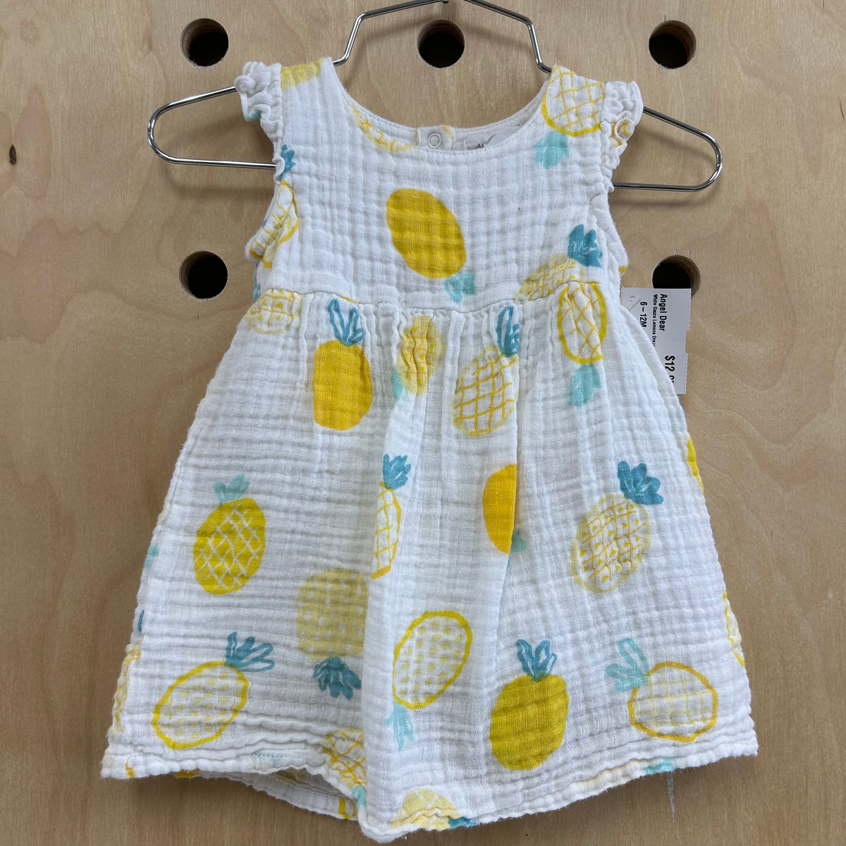 White Gauze Lemons Dress