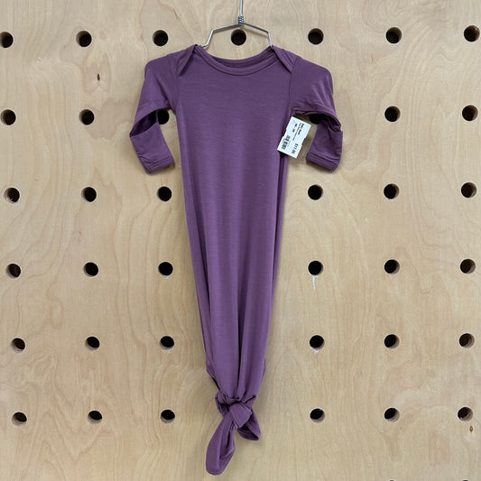 Purple Bamboo Knotted Gown