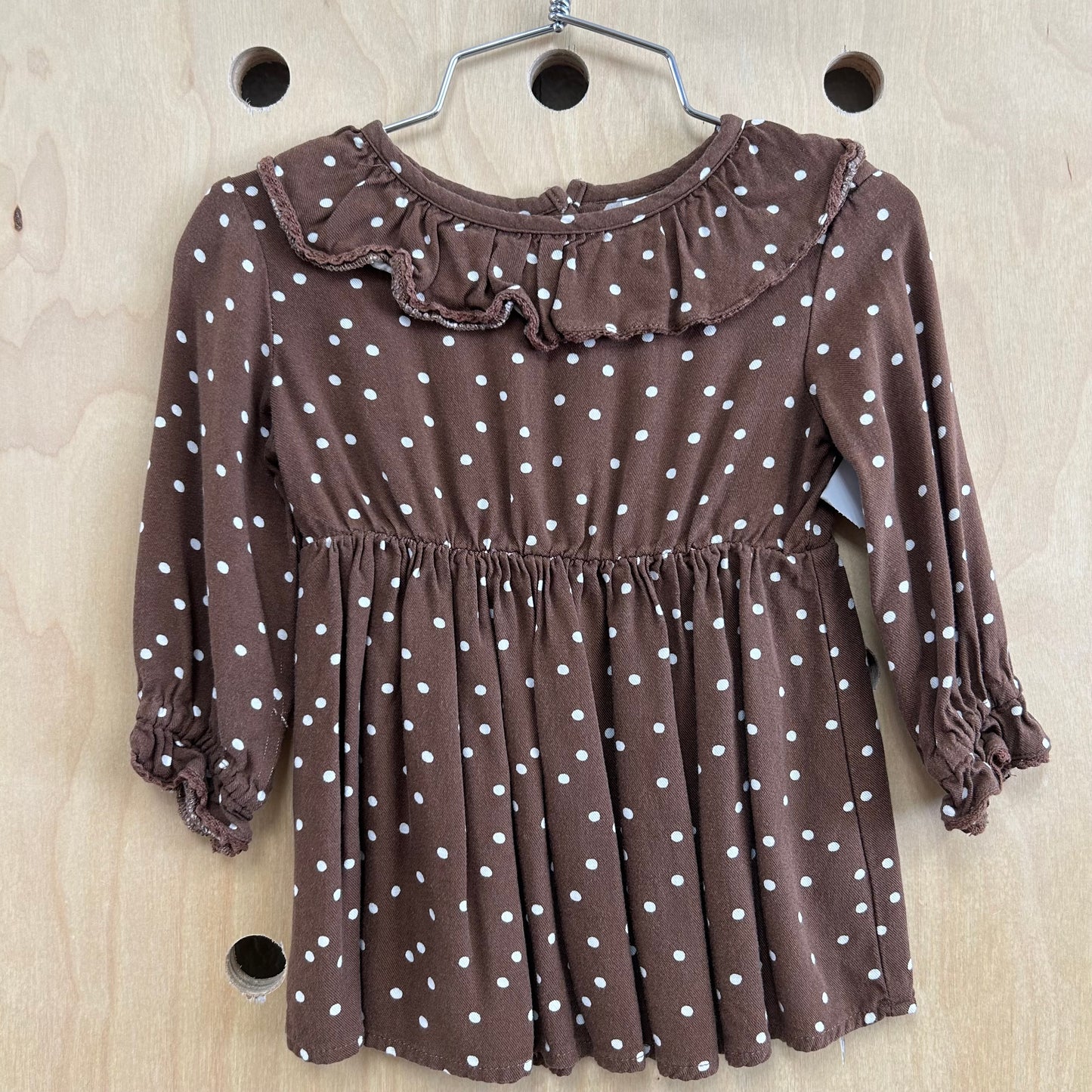 Brown Polka Dot Top