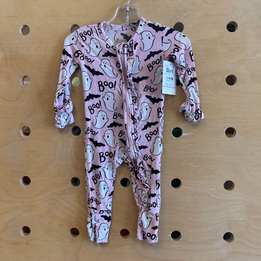Pink Boo Ghost Bamboo Zippy
