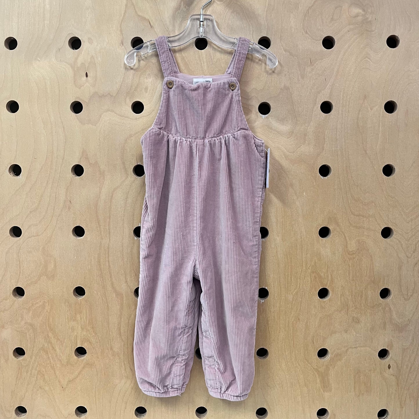 Organic Lined Pink Cord Romper