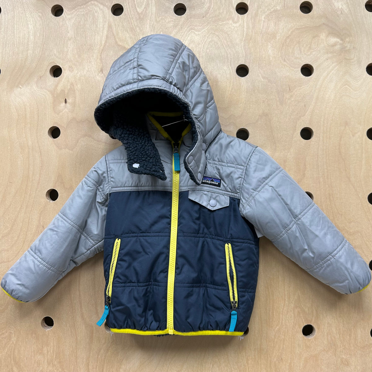 Reversible Tribble Hoodie Blue & Grey