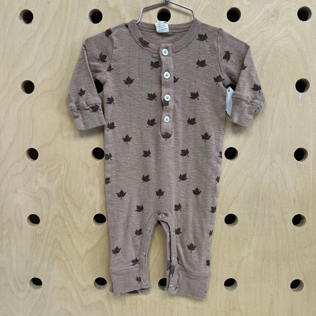 Knit Fall Leaf Romper
