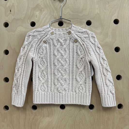 Cream Cable Knit Sweater NEW!