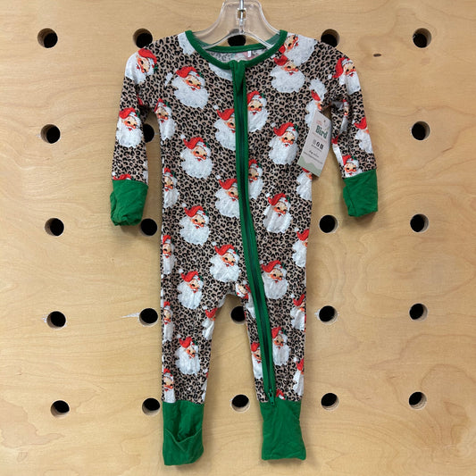 Cheetah Vintage Santa Bamboo Zippy