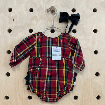 Holiday Plaid Ruffle Romper NEW!