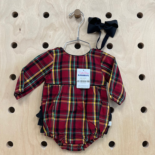 Holiday Plaid Ruffle Romper NEW!