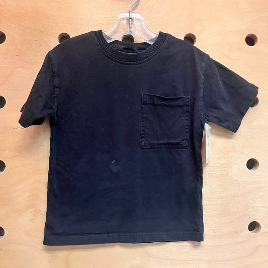 Black Pocket Tee