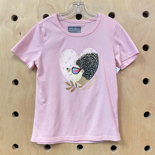 Pink Living on the Hedge Tee