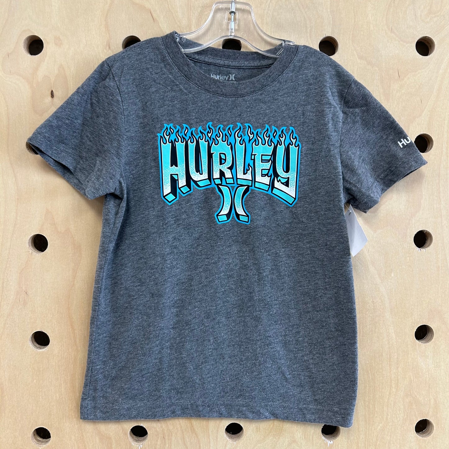 Grey Flames Logo Tee
