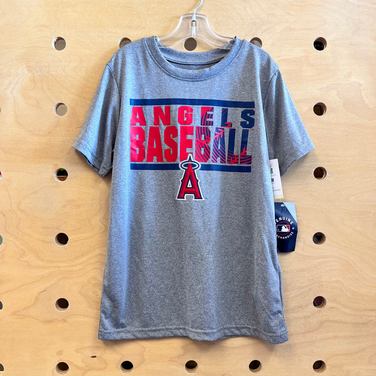 Grey Angels Baseball Tee NEW!